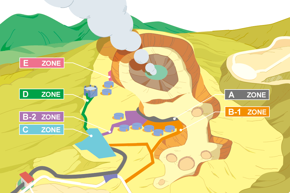 火口周辺拡大図